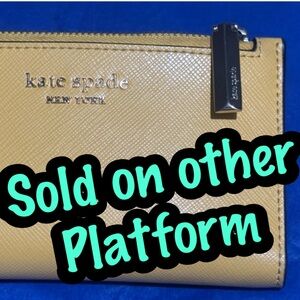 Kate Spade Yellow Key & Card Holder